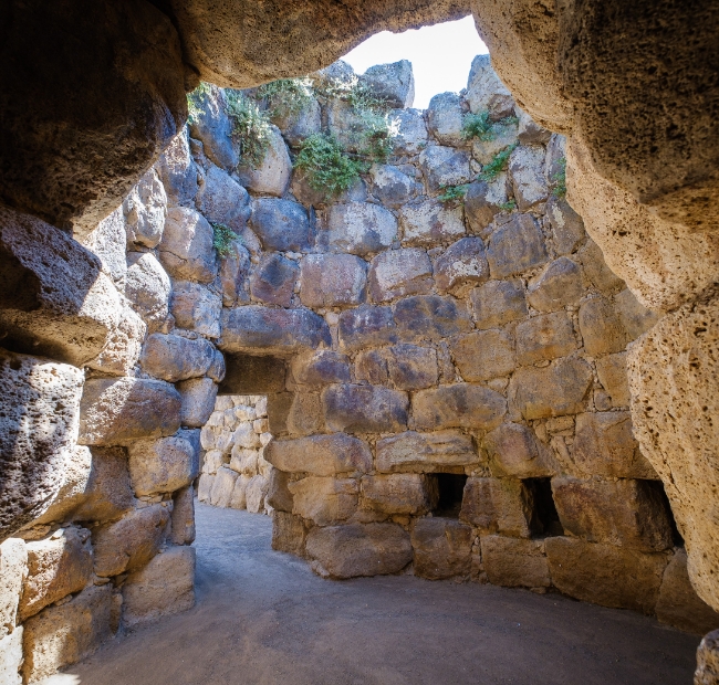 Interno del Nuraghe